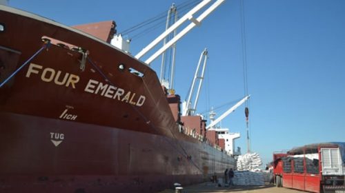 Se inició la carga de arroz en bolsa