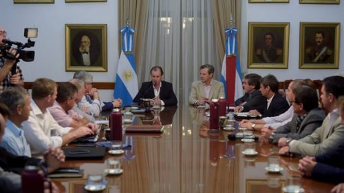 Agenda de trabajo en común con intendentes vecinalistas