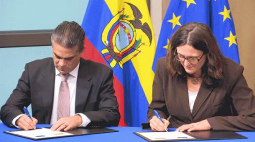 Ecuador ingresó al acuerdo de libre comercio andino con la UE