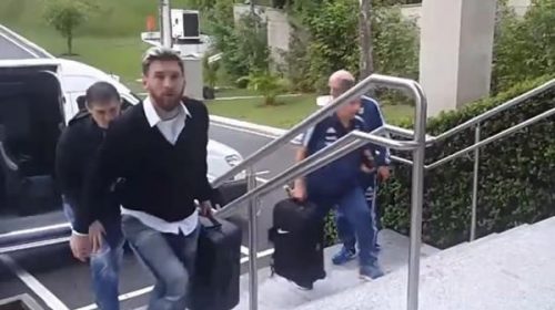 Messi y Mascherano ya están en Belo Horizonte para entrenarse con la selección