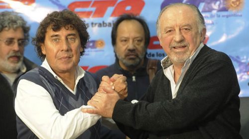 Las CTA y organizaciones sociales protestan contra el Gobierno en Plaza de Mayo