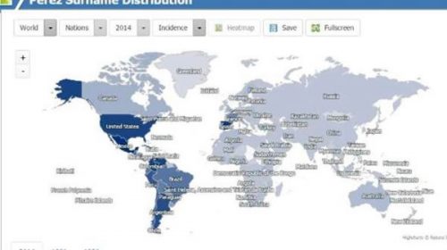 Una web logra decirte de dónde viene tu apellido y su distribución en el mundo Una web logra decirte de dónde viene tu apellido y su distribución en el mundo