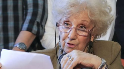 Duras críticas de Carlotto al Gobierno por cifra oficial de desaparecidos