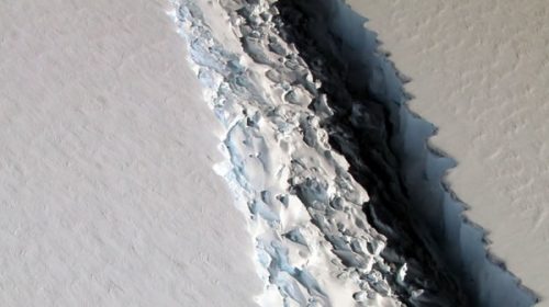 La NASA capturó una grieta que muestra que la Antártida se está rompiendo