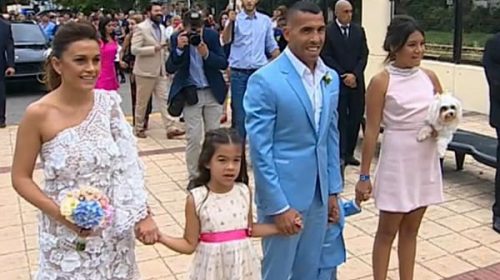 Comenzó la maratónica boda de Tevez de cuatro días, dos países y medio millón de dólares