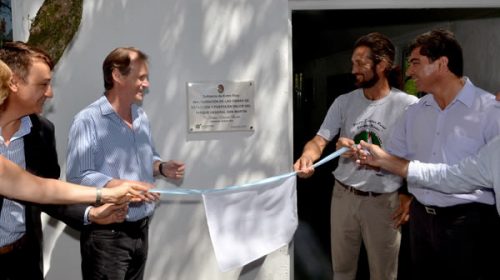 Bordet inauguró obras en la reserva natural Parque Berduc