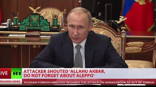 “Pagarán por ello”, advirtió Putin sobre el asesinato del embajador en Turquía