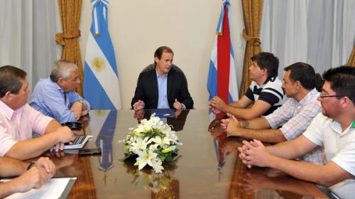 Bordet recibió a miembros del sindicato que nuclea a los trabajadores de Granja Tres Arroyos