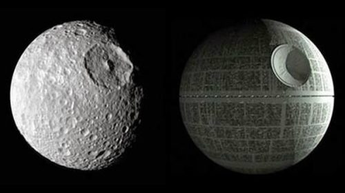 Una luna de Saturno es igual a la temida “Estrella de la muerte” de Star Wars