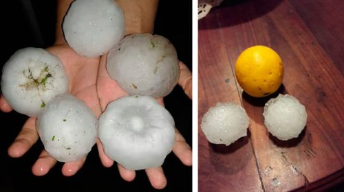 Granizo en Piedras Blancas: “Era del tamaño de la palma de una mano”