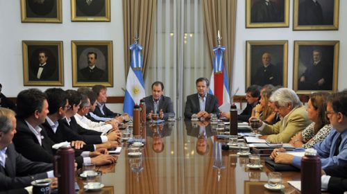 Reunión de  Bordet con intendentes de Cambiemos