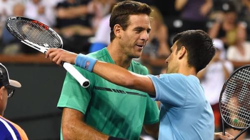 Del Potro no pudo con Djokovic y quedó eliminado de Indian Wells