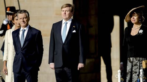 Los reyes de Holanda le dieron la bienvenida a Macri