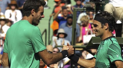 Juan Martín del Potro-Roger Federer: el suizo se mostró invencible y eliminó al tandilense en Miami