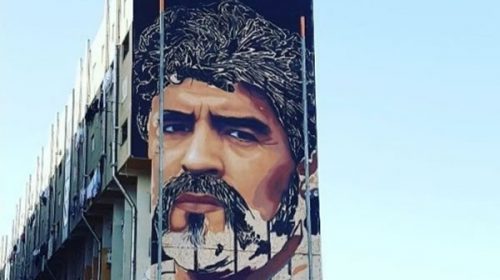 El Diego en todos lados: terrible mural en la ciudad de Nápoles