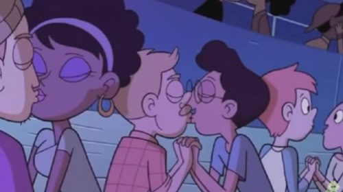 Disney muestra por primera vez en un dibujito un beso entre personas del mismo sexo