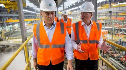 Insólito: Macri inauguró una planta de Tenaris con 600 nuevos empleados pero en EE.UU