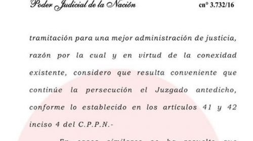 Bonadio le pidió a Ercolini “perseguir” a Cristina Bonadio le pidió a Ercolini “perseguir” a Cristina