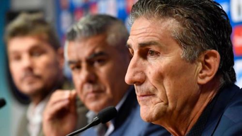 Una fría y protocolar despedida de Tapia y Tinelli