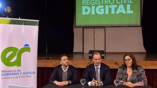 Se instrumenta en Entre Ríos el Registro Civil Digital