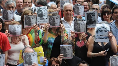 Movilización para pedir la liberación de Sala ante la CIDH