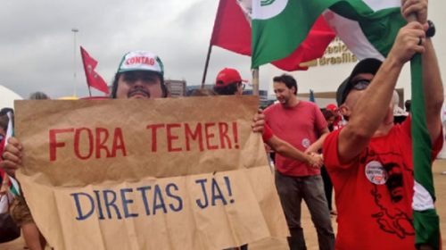 Marcharon para exigir la renuncia de Temer y nuevas elecciones