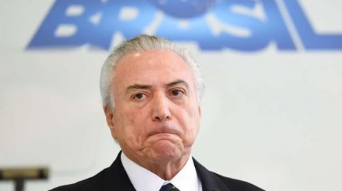 Piden inhabilitar el mandato de Temer en Brasil