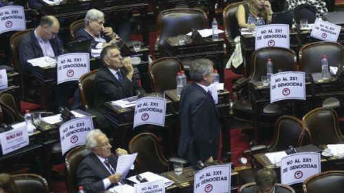 Diputados aprobó proyecto que limita 2×1 para represores