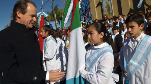 Bordet citó a Manuel Belgrano y llamó a “ser buenos hijos” de la Patria