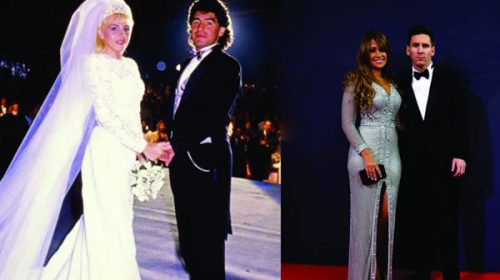Las bodas de Maradona y Messi, del exceso total a la máxima discreción