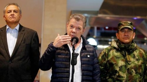 Colombia: Santos defiende la paz tras el atentado del sábado