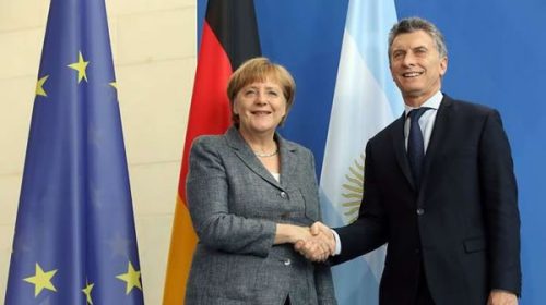 Macri recibe a Merkel en medio de un fuerte operativo de seguridad