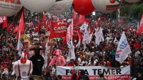 Con cortes de calles y protestas, comenzó la segunda huelga general contra Temer