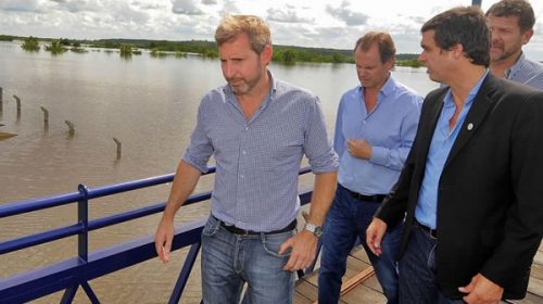 Rogelio Frigerio en Concordia por la creciente del río Uruguay