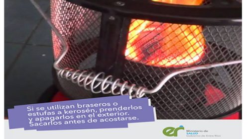 Salud recordó medidas de prevención para evitar intoxicaciones por monóxido de carbono