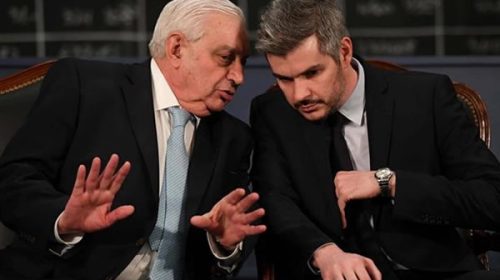 Peña defendió al Gobierno en la Bolsa, ante un auditorio entre preocupado y apático