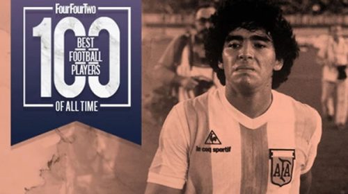 Los ingleses eligieron a Maradona como el mejor de todos los tiempos