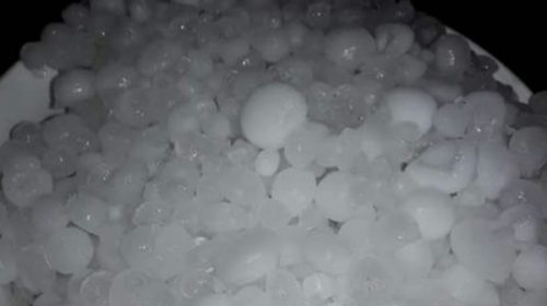 Una tormenta de granizo azotó a Concordia