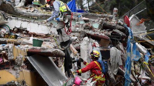 Asciende a 318 la cantidad de muertos por el terremoto en México