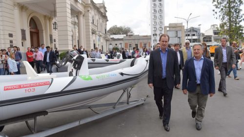 La provincia adquirió vehículos y embarcaciones para utilizar en situaciones de emergencia