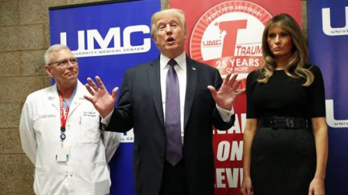 Trump en Las Vegas: “Hoy no vamos a hablar de la violencia de las armas”