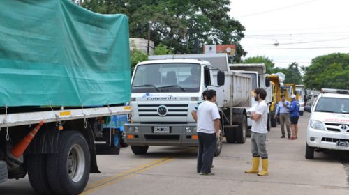 El gobierno envió ayuda a familias afectadas por el temporal