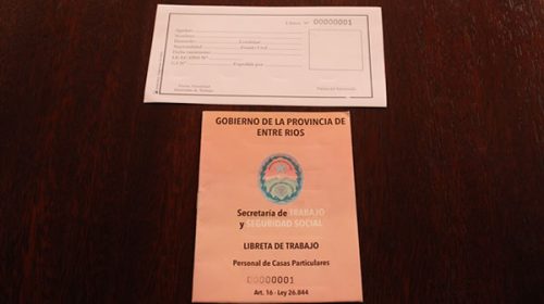 El personal de casas particulares podrá acceder a su Libreta de Trabajo