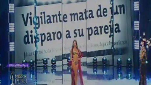 Las concursantes de Miss Perú presentaron cifras de feminicidio en vez de sus medidas