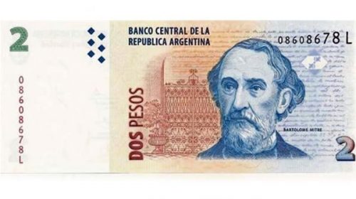 Los billetes de dos pesos ya tienen fecha de vencimiento