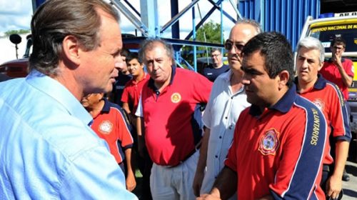 Bordet recibirá a los bomberos voluntarios esta semana