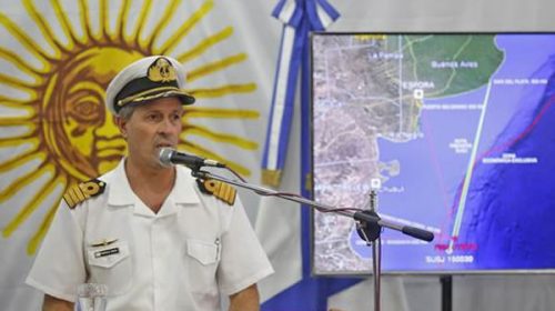 Submarino: se barrió el 68 por ciento del área de búsqueda