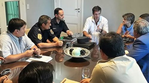 Cresto se reunió con el Jefe de Policía para abordar el tema de la seguridad en Concordia