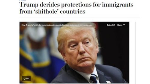 Donald Trump llama “agujeros de mierda” a El Salvador y Haití