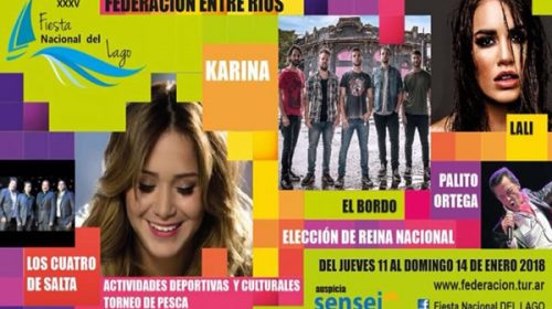 Este jueves se pondrá en marcha la XXXV Fiesta Nacional del Lago